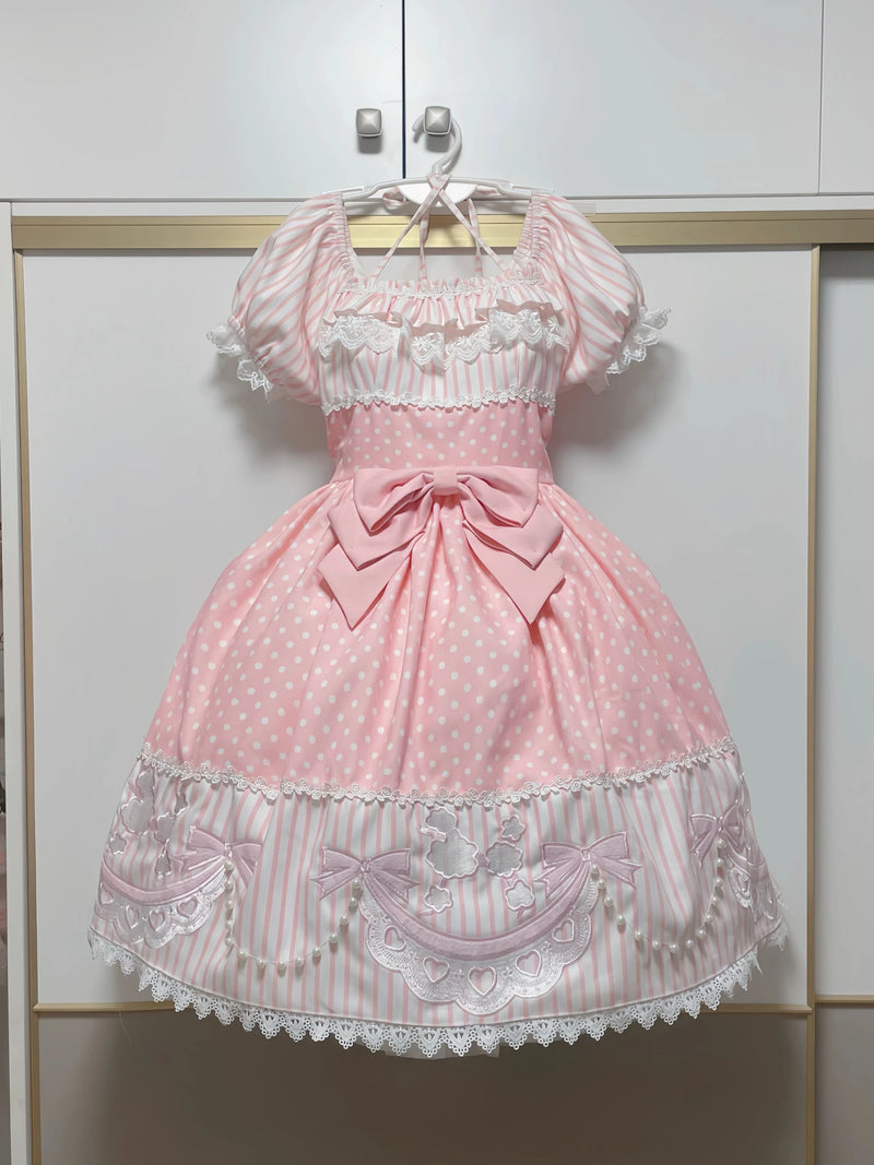 Infanta - Poodle - Appliqué Puff-Sleeve OP