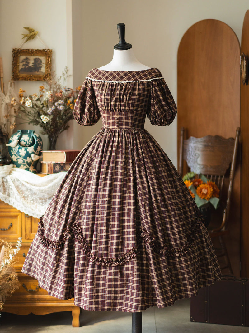 Forest Wardrobe - Forest Picnic - Gingham Dress and Cotton Underskirt - 9