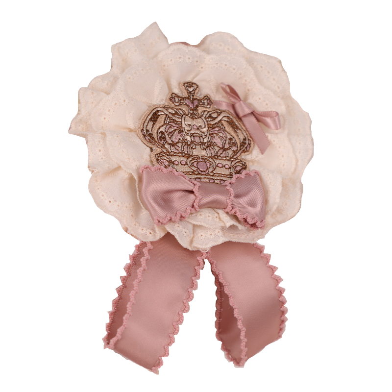 OCELOT - Antique Teddy Bear - Classic Lolita Printed JSK Dress with Ribbon Bows