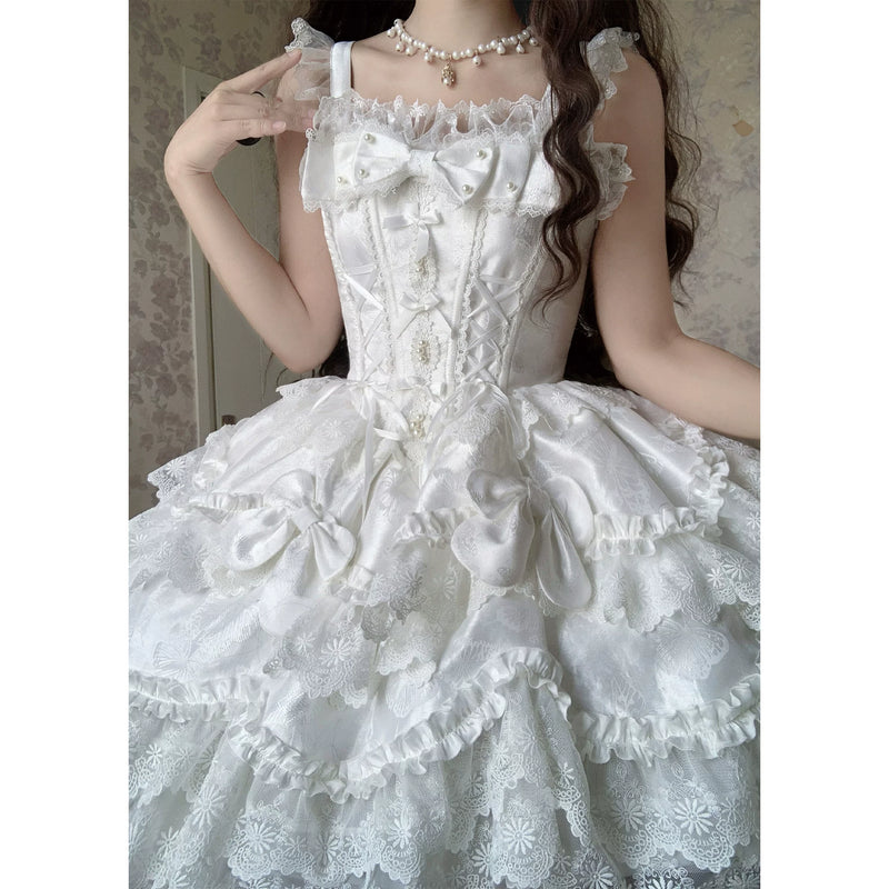 Zhijinyuan Sea Moon Realm Ballet JSK & Accessories — Sea Moon Realm JSK front detail