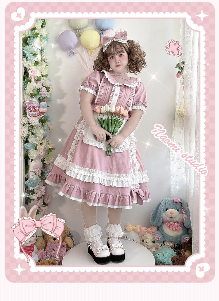 Niu Niu - Plus Size Lolita Nurse Summer OP - Dress OP Dress