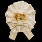 Taille unique / Broche Fleur Bicolore Jaune Clair