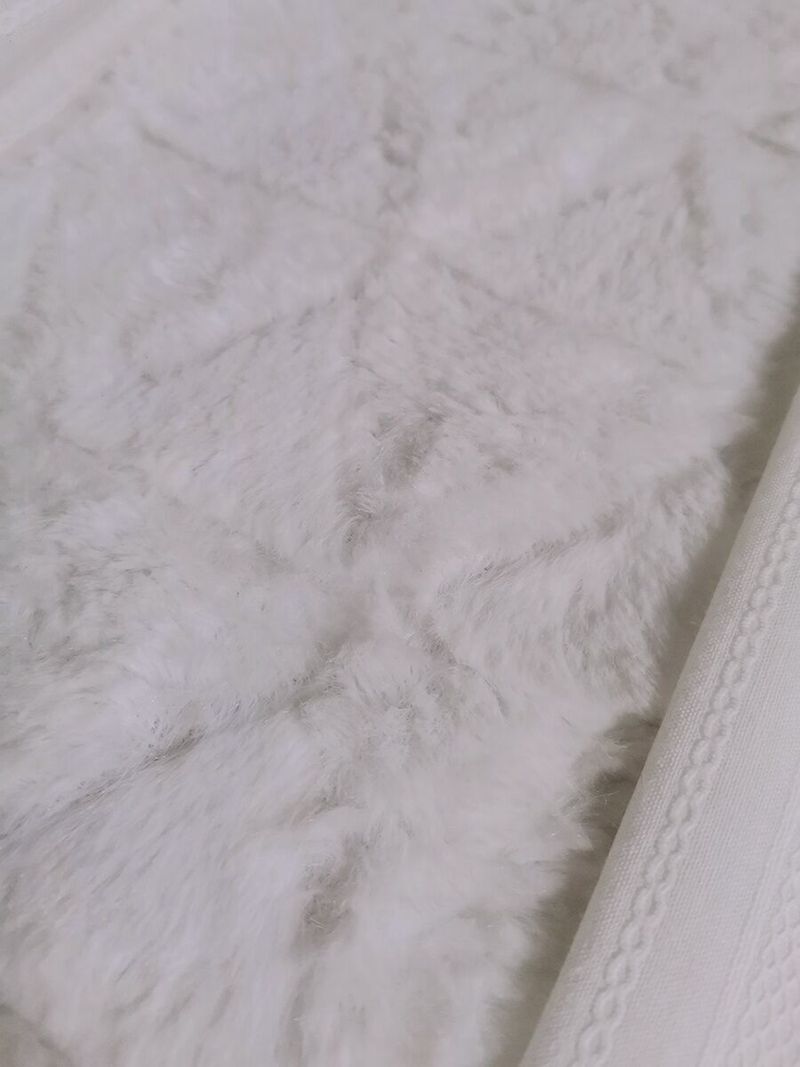 Cotton Lolita Blouse, Autumn and Winter Japanese Style XS White (plush lining)