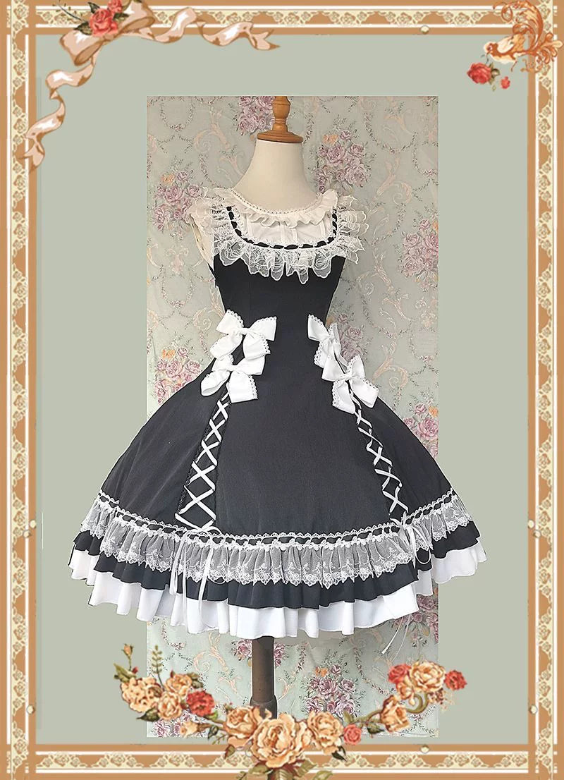 Infanta - Frosted Honey Tea - Lace-Trimmed JSK