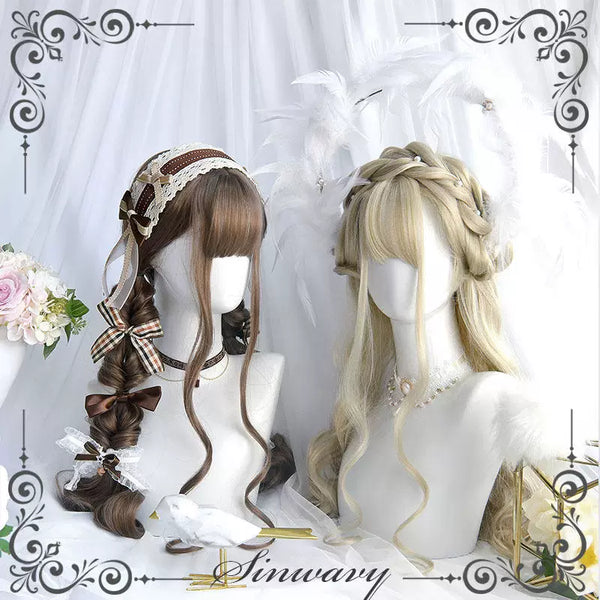 Sinwavy beige long-curl Lolita wig - view 1