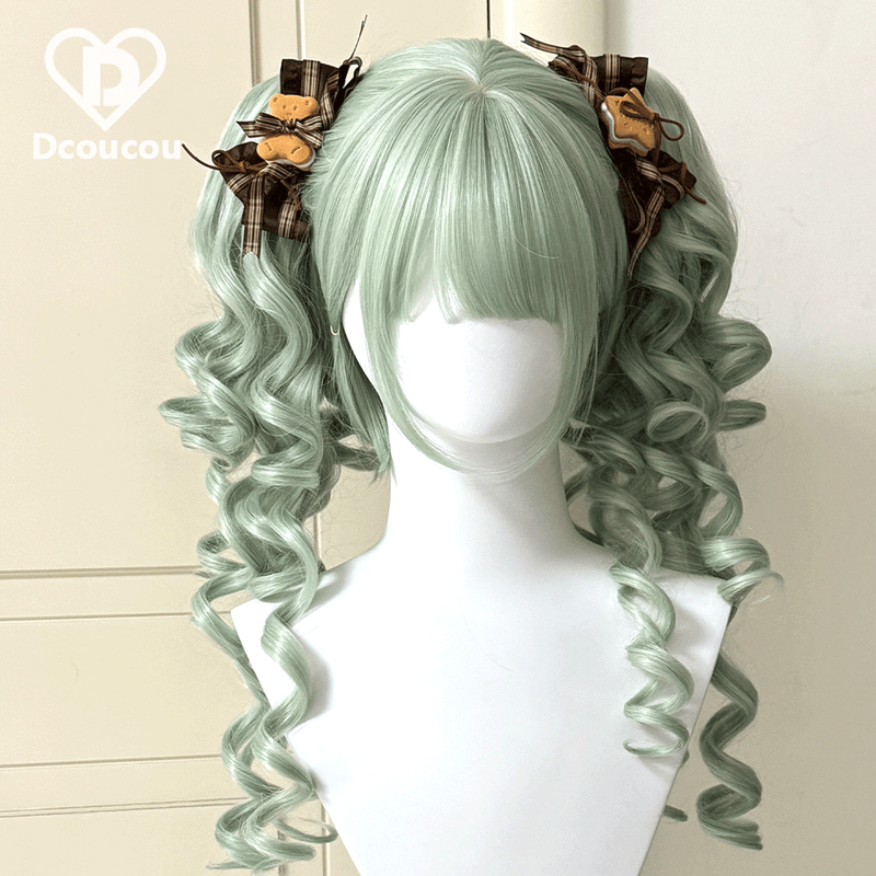 Dcoucou - Poison Hime - 55cm Vintage Hime-style Lolita Double Ponytail