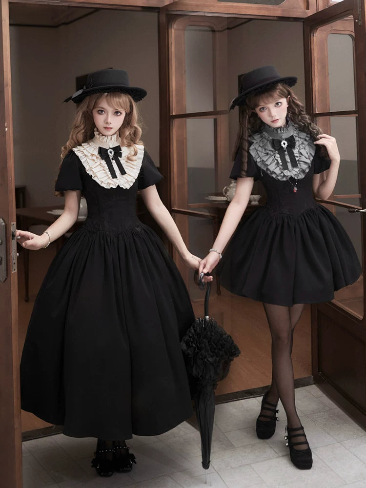 With PUJI - Old Testament - Lolita OP Dress, Detachable Styling detail view 4