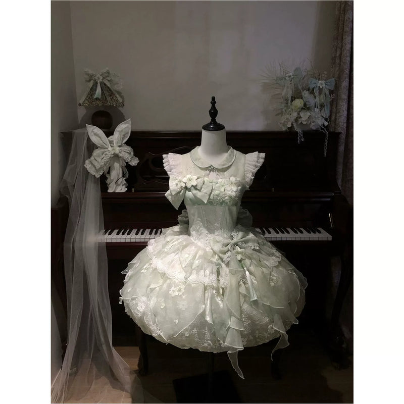 Creamy - Green Bud - Bud-Shaped JSK Dress