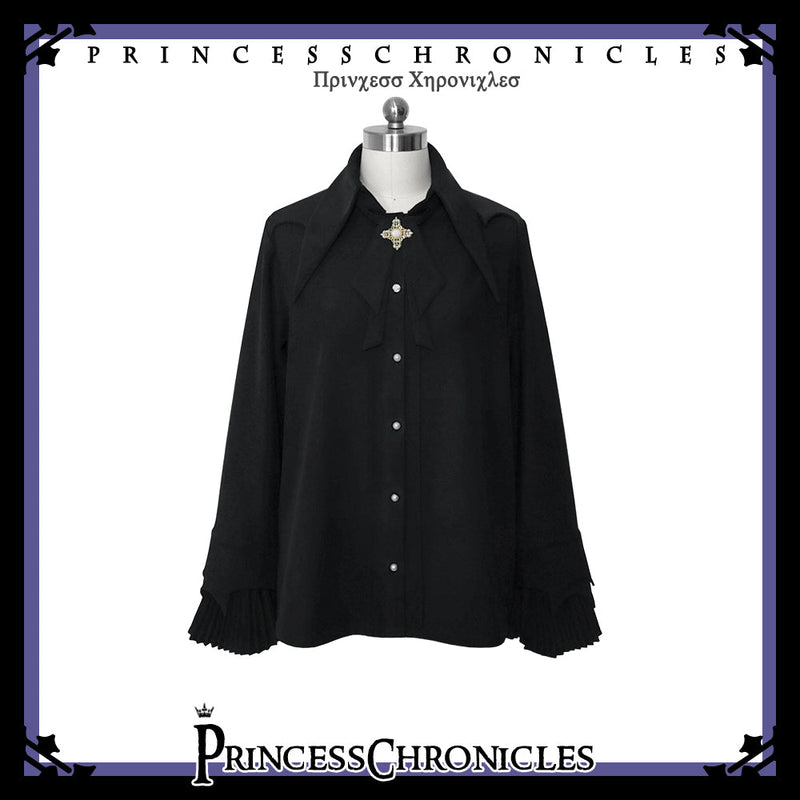 Floating Phantom - Ouji Fashion Shirt, Long Sleeve S Female black shirt (in stock)