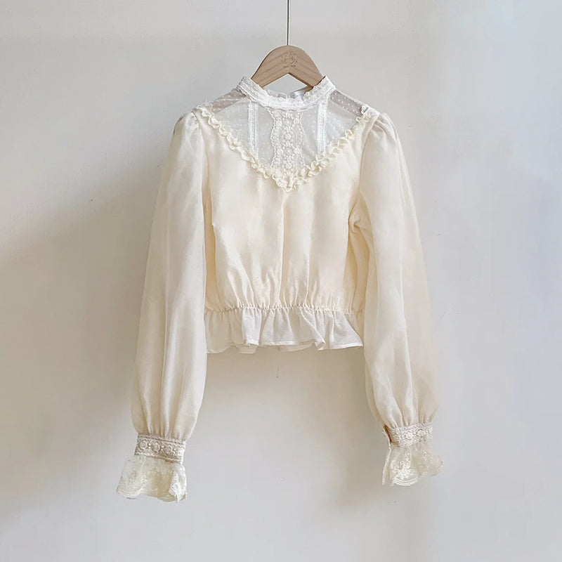 With PUJI - Ivory Tower - Classic Lolita Dress Collection, Full Skirt detail view 22