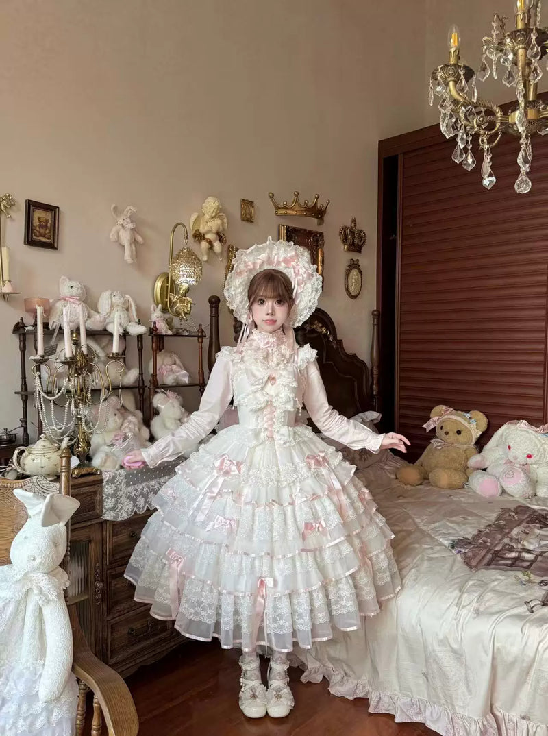 PS Original - Sakura Snow Love Melody - Pastel pink Sweet Lolita