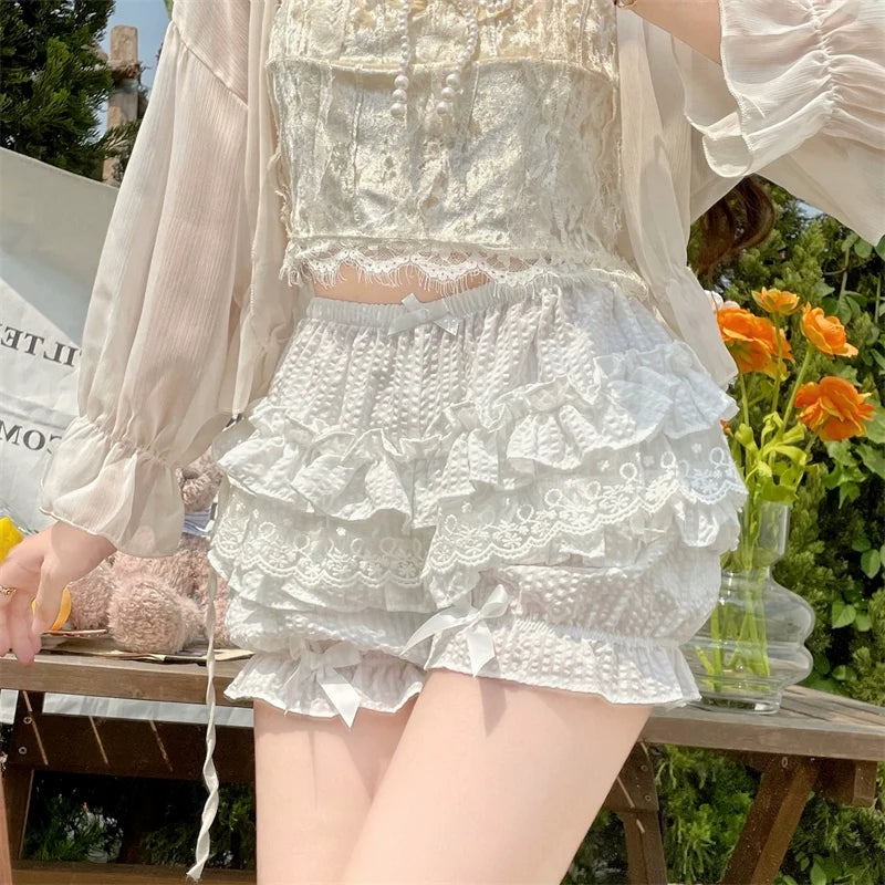 Sugar Girl - Daily Lolita Bloomers - Lace Leggings for Summer Wear Other Surprise