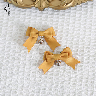 Xiaogui - Sweet Japan Fashion Lolita Bell Bow - Clip Headwear