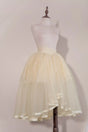 (Cream yellow) Single · Irregular tulle skirt / S
