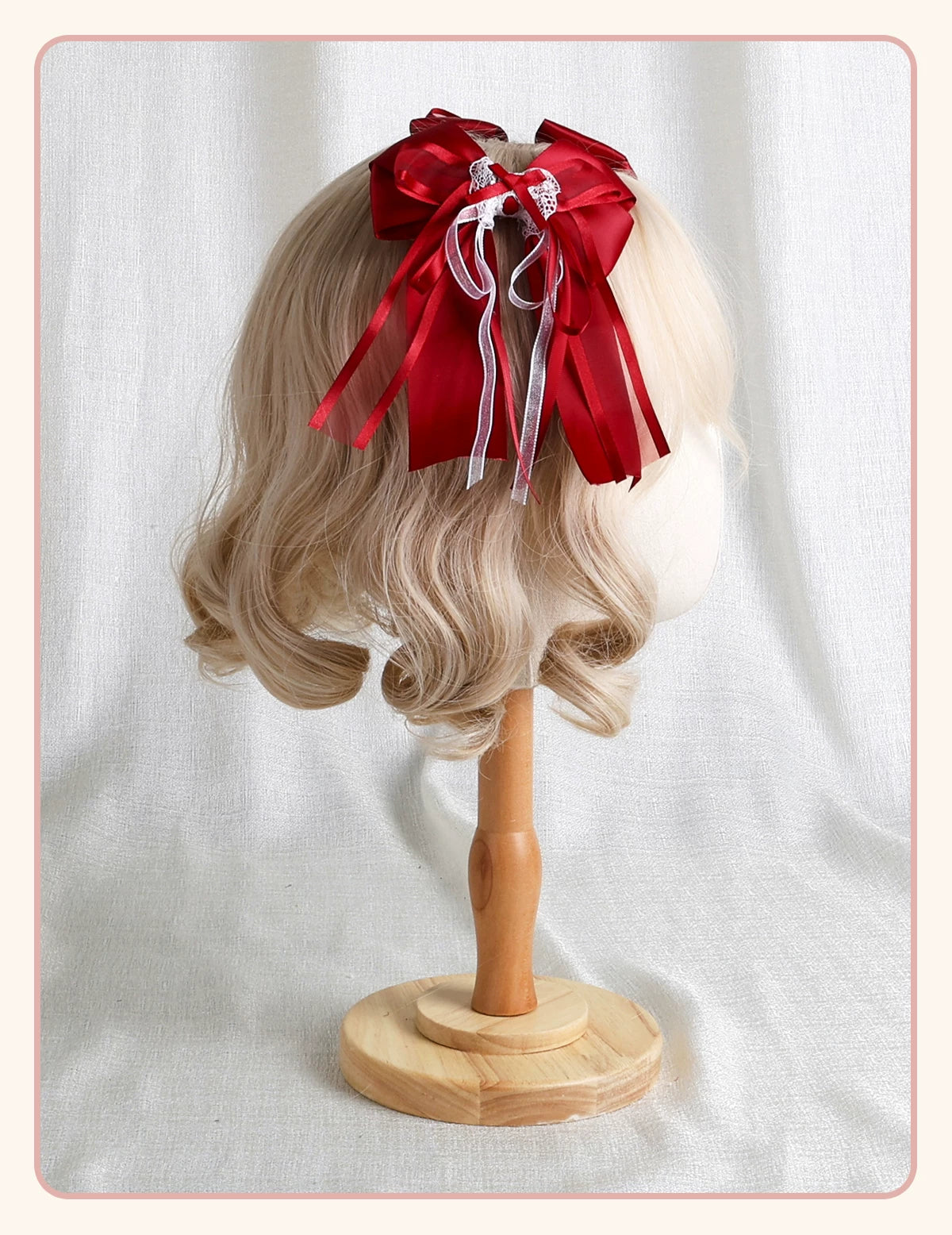 Stardust Rose - Rose Bow Collection - Headwear with red rose motifs