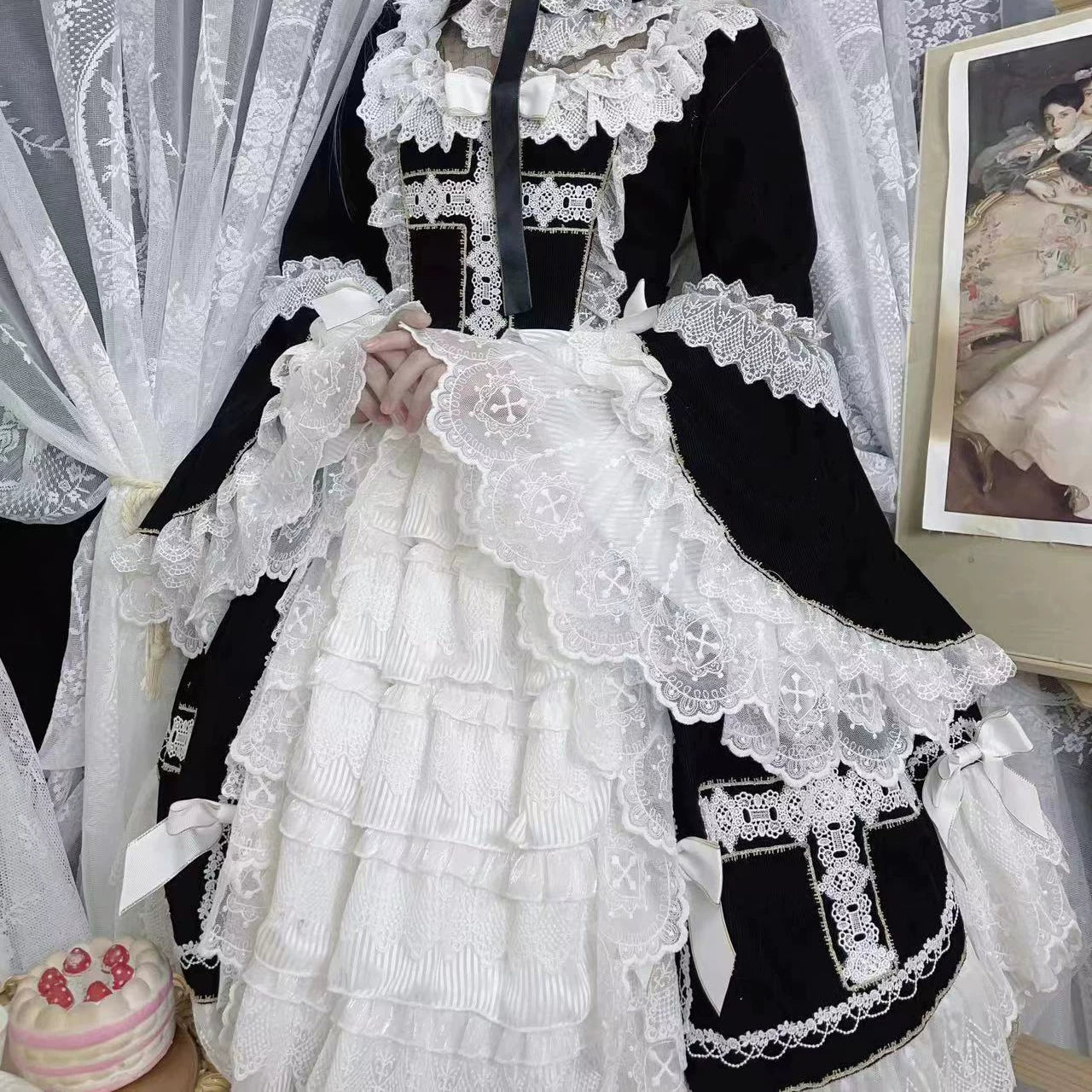 Candy Souffle - Angel Type II: Dark Night - Bridal OP Dress Set - detail view 7