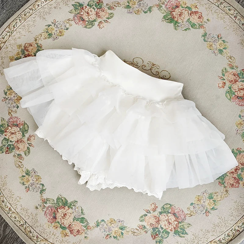 With PUJI - Lace Skirt Support - Lolita Petticoat, Ruffle Trim detail view 11