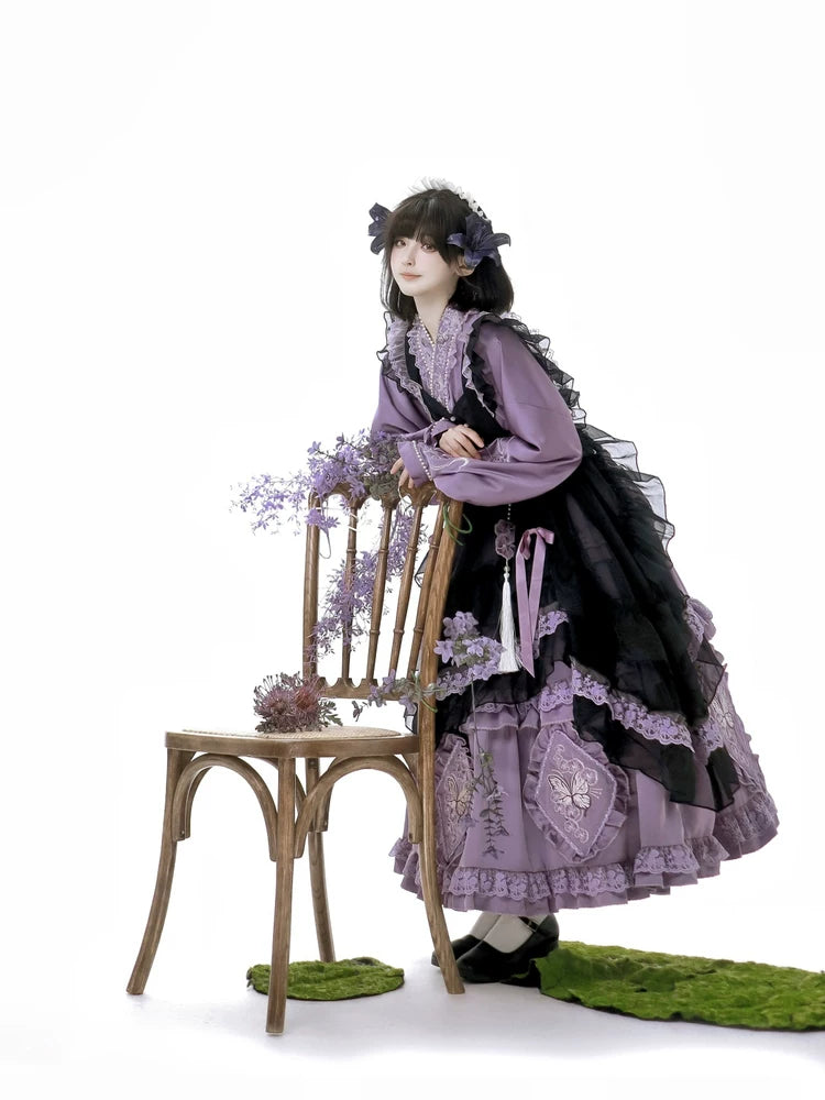 Fan Hua Xin Orchid Garden Qi Lolita Outfit Options — additional product view