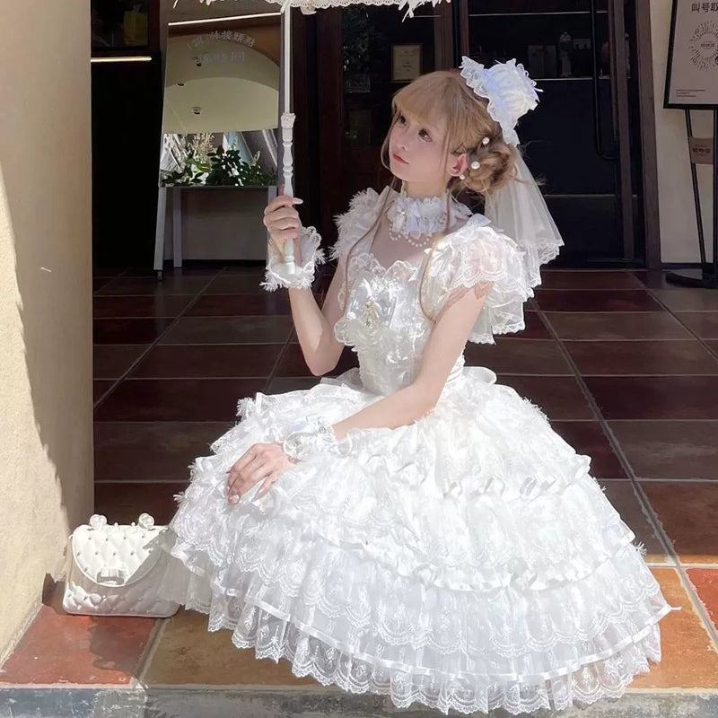 Hanguliang Feather Ballad Bridal JSK