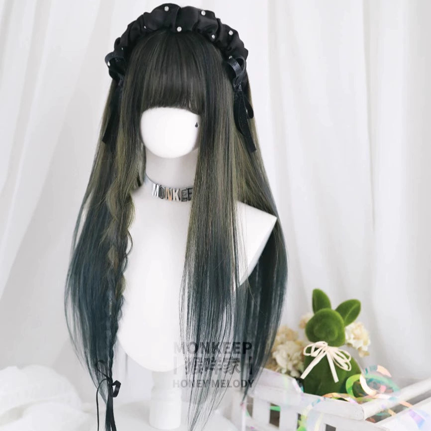 Spot MONKEEP Monkey Bajia, Melting Heart Crispy Pie 70cm Random Sex Girl Group Straight Broken Hair Top Bangs