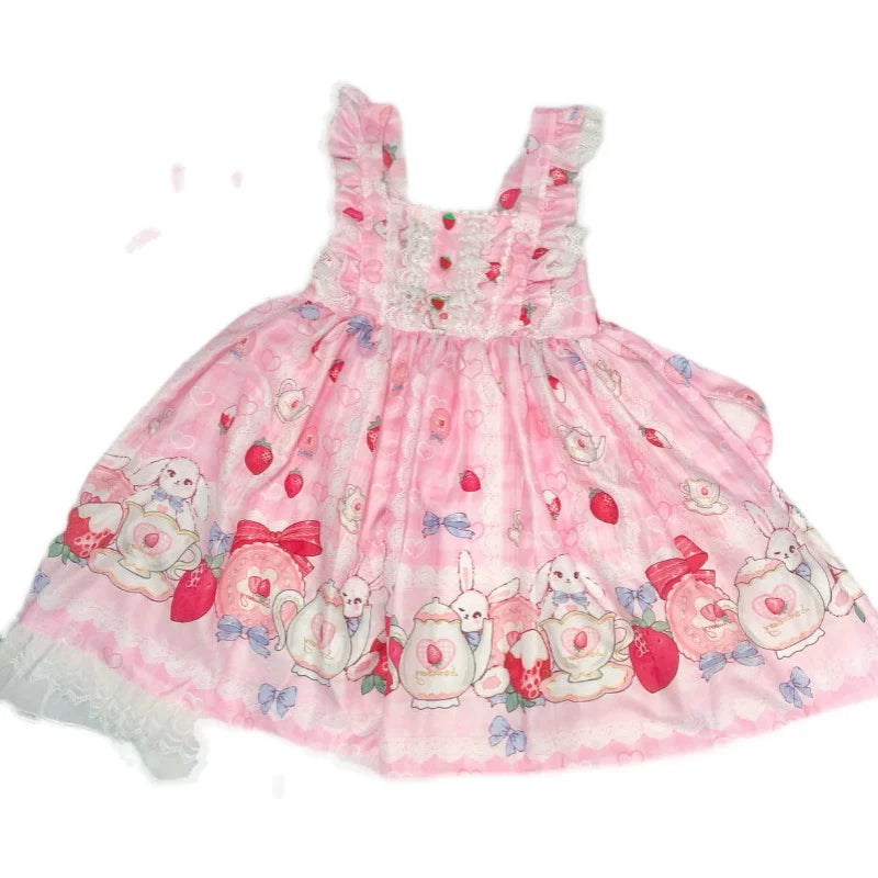 Yueele - Scarlet Garden - Plus-Size Lolita Outfit Set - detail view 5