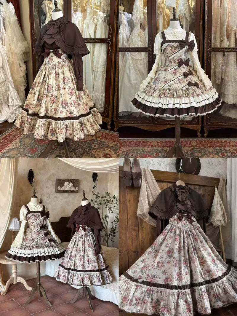 Alice - English Vintage Dream - Floral Lolita Fashion with JSK Options