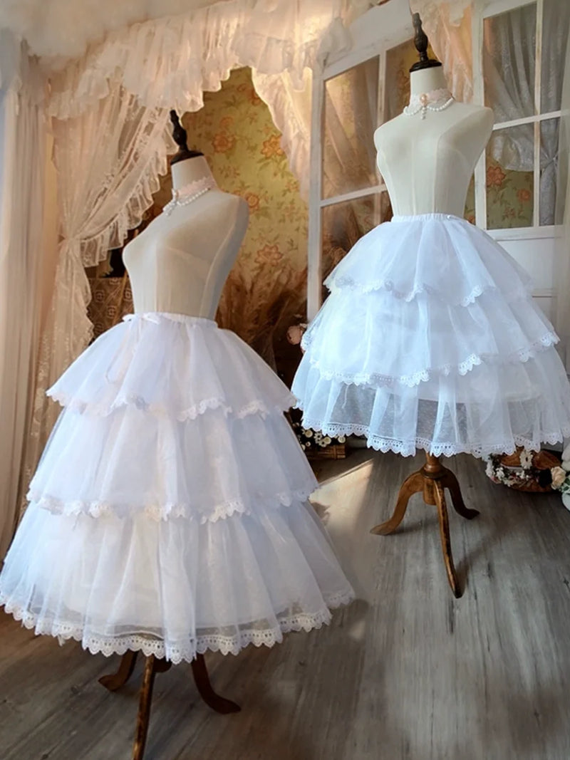 Motadalu - Magic Petticoat - Lolita Hoop Petticoat with a three-layer flounce hem - product detail 8
