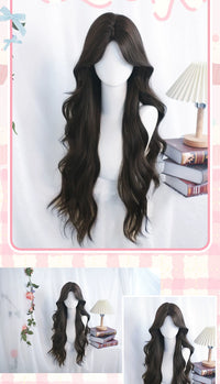 Dalao Home - Wei Ling Long Curly Wig - Black Tea - Wei Ling Black Tea