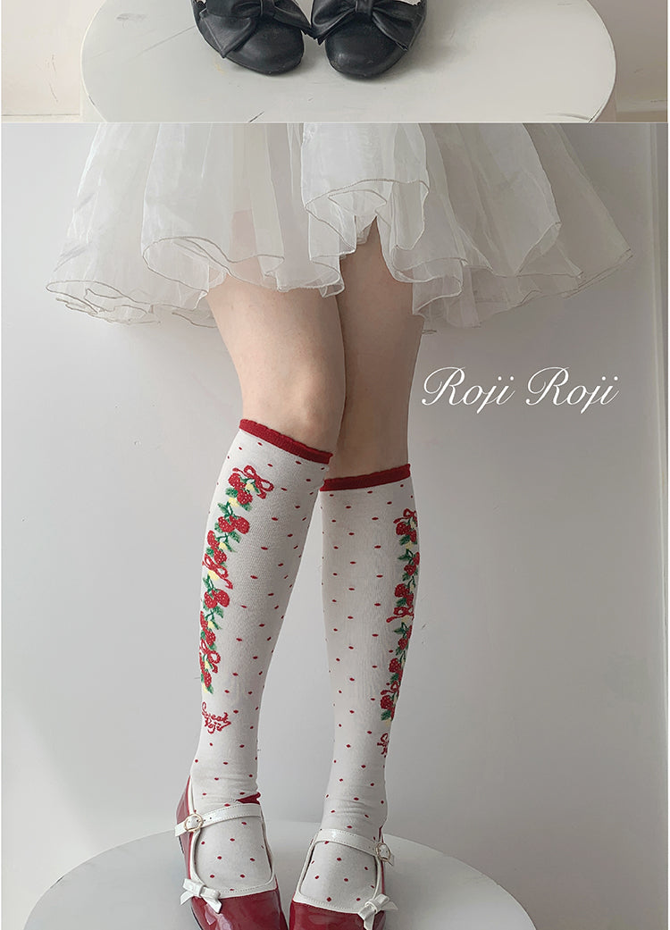 Roji Roji - Autumn Sweet Lolita Cotton - Thigh-high Socks Socks