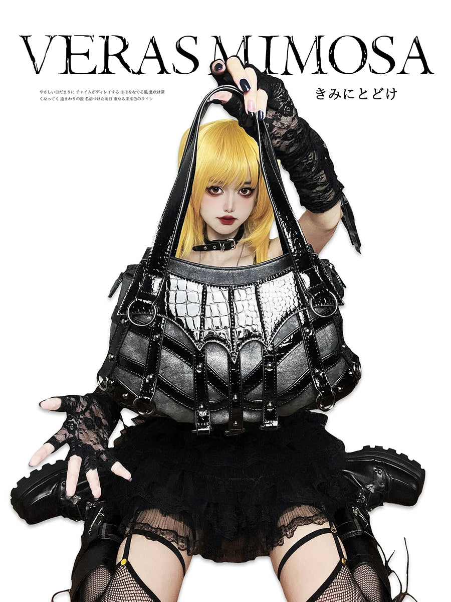 Lolita - Gothic Punk Studded Handbag - Individually Selectable Lolita