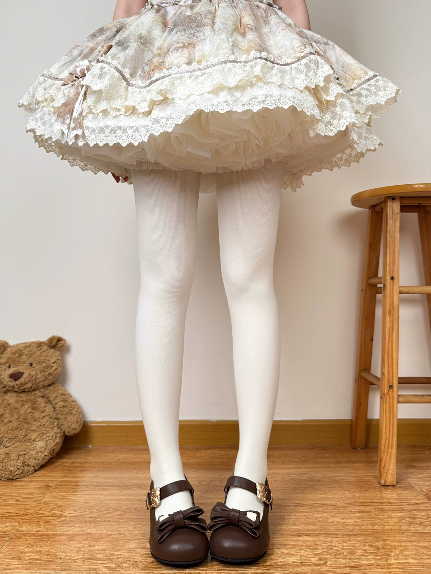Chubby Bear Tales - Warm Hearth - Tights with Fleece Weight Options