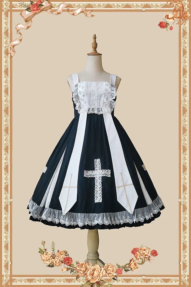 Infanta - Heaven's Breath - Cotton Jacquard Cross JSK