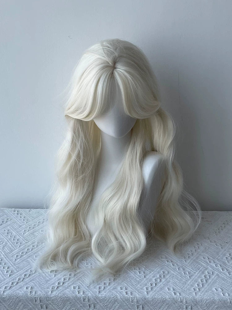 Kunkun Fish Sweetheart Milk Frappe curly wig - view 5