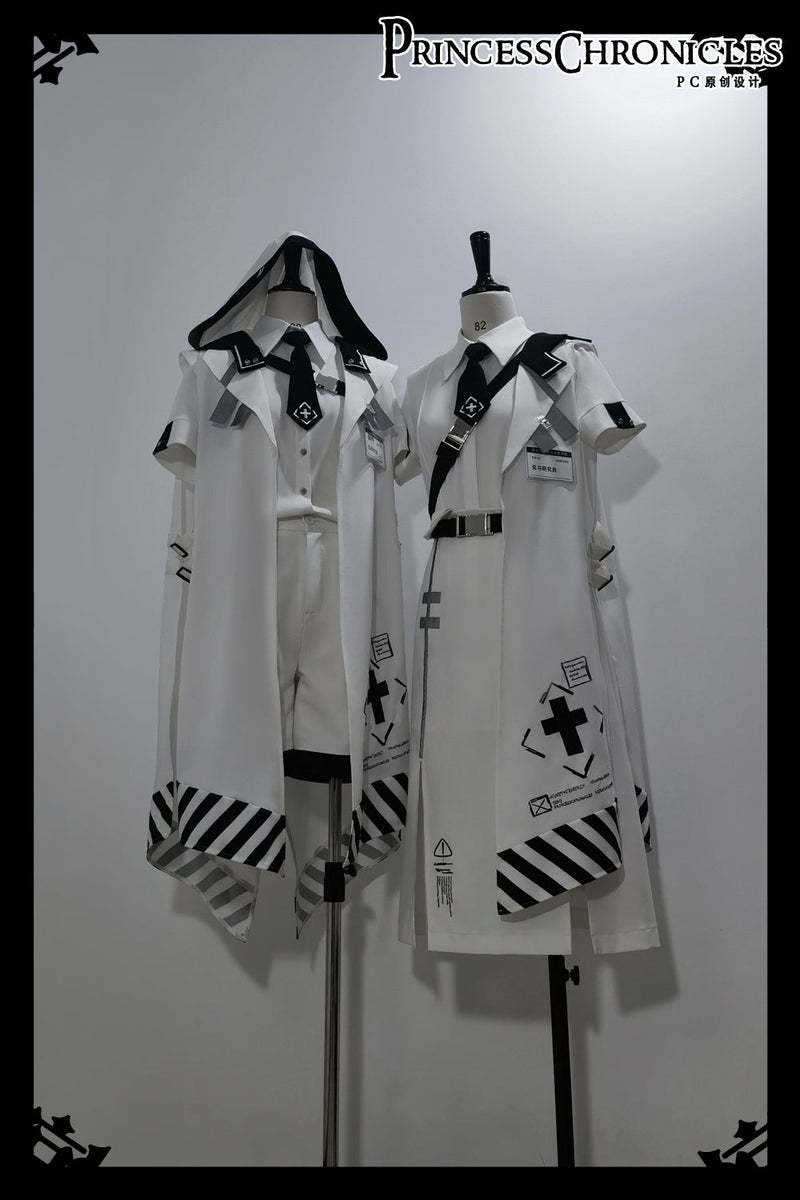 Princess Chronicles - Dry sea and Ashlar - Handsome Futuristic Style White Short Set
