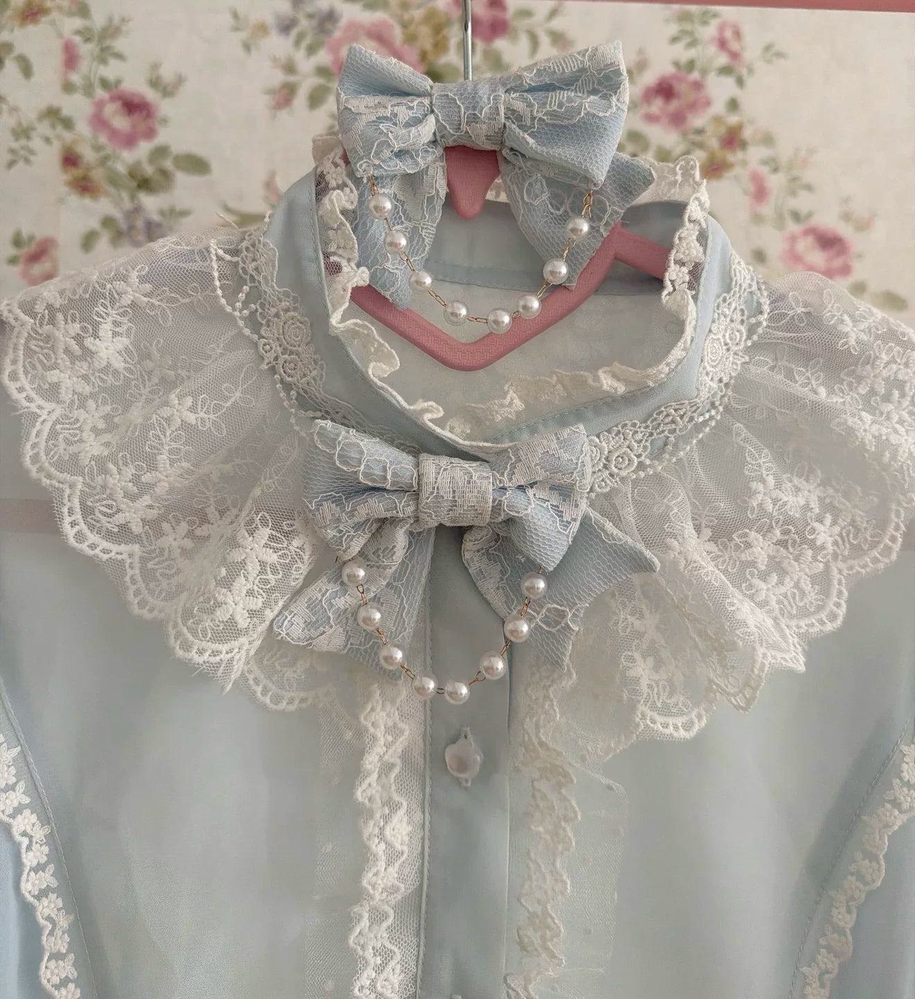 Galette Bunny - Sweet Bow - Bow Accessories with Lace and Pearl Details