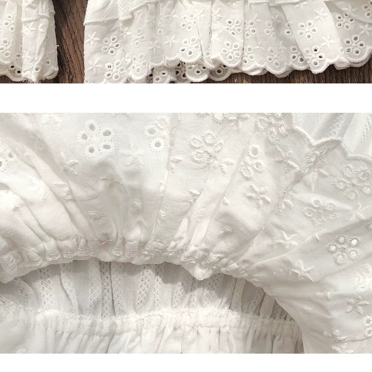 Candy Sweet - Elastic Waist - Cotton bloomers with ruffled leg hems - product detail 7
