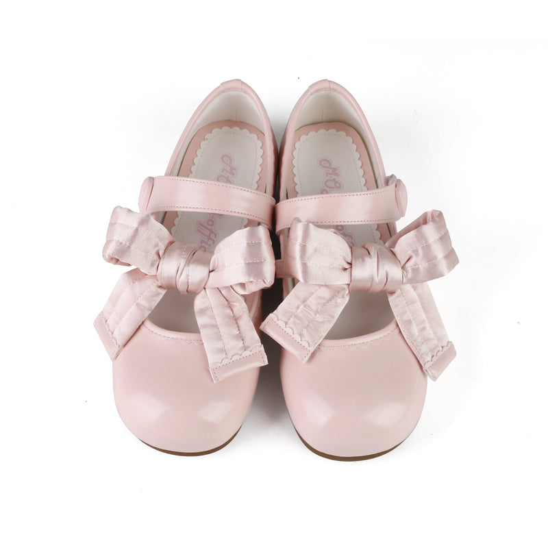 MODO Plump Bow Round-Toe Bow Lolita Flats – Pink – view 6