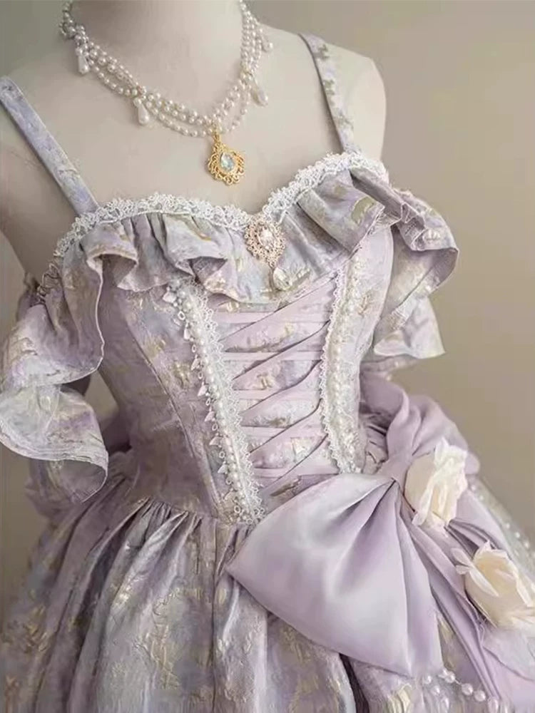Flora Muse - Purple Lolita Formal Gown - Light purple