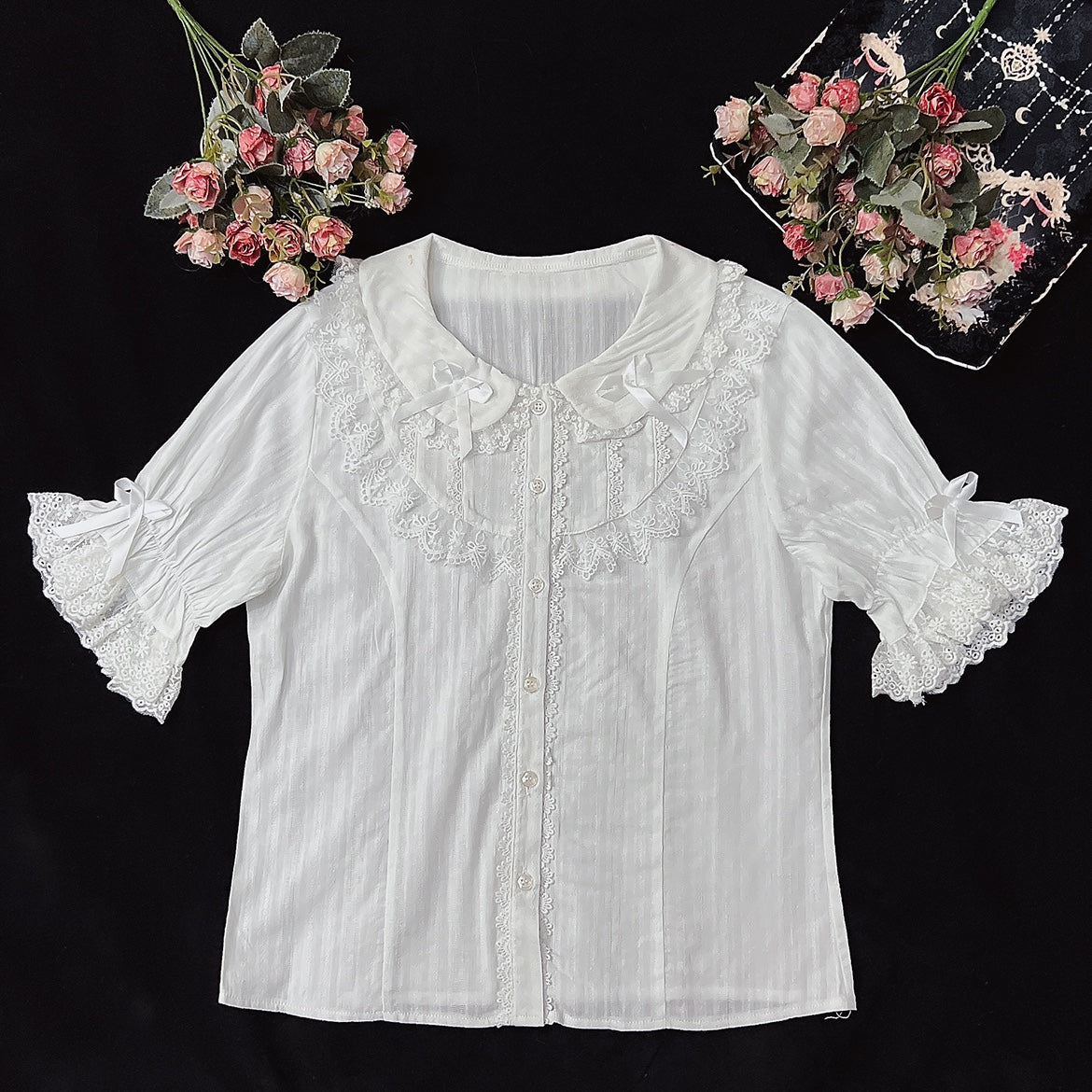 DMFS Lolita - Summer Short Sleeve Cotton Lolita - Blouse Innerwear