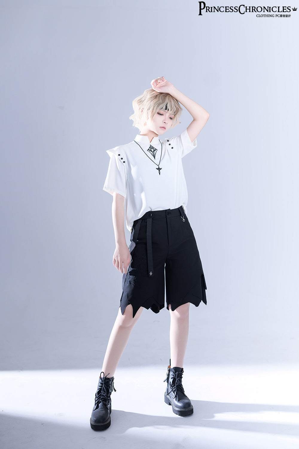 Princess Chronicles - Embroidered White Ouji Lolita Shirt - Innerwear