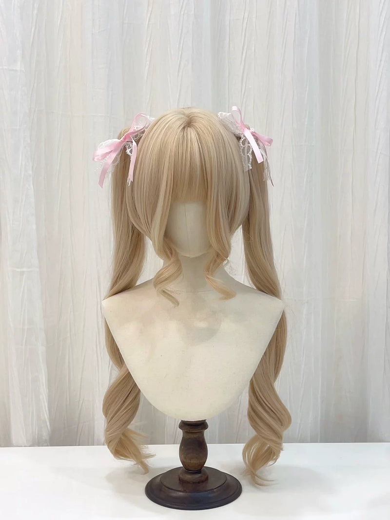 Kunkun Fish Platinum hime-cut Lolita wig - view 5