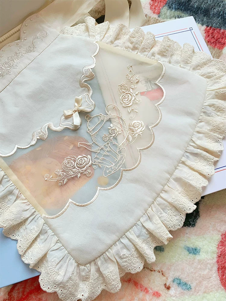 With PUJI - Rose Garden - Lolita Apron detail view 5