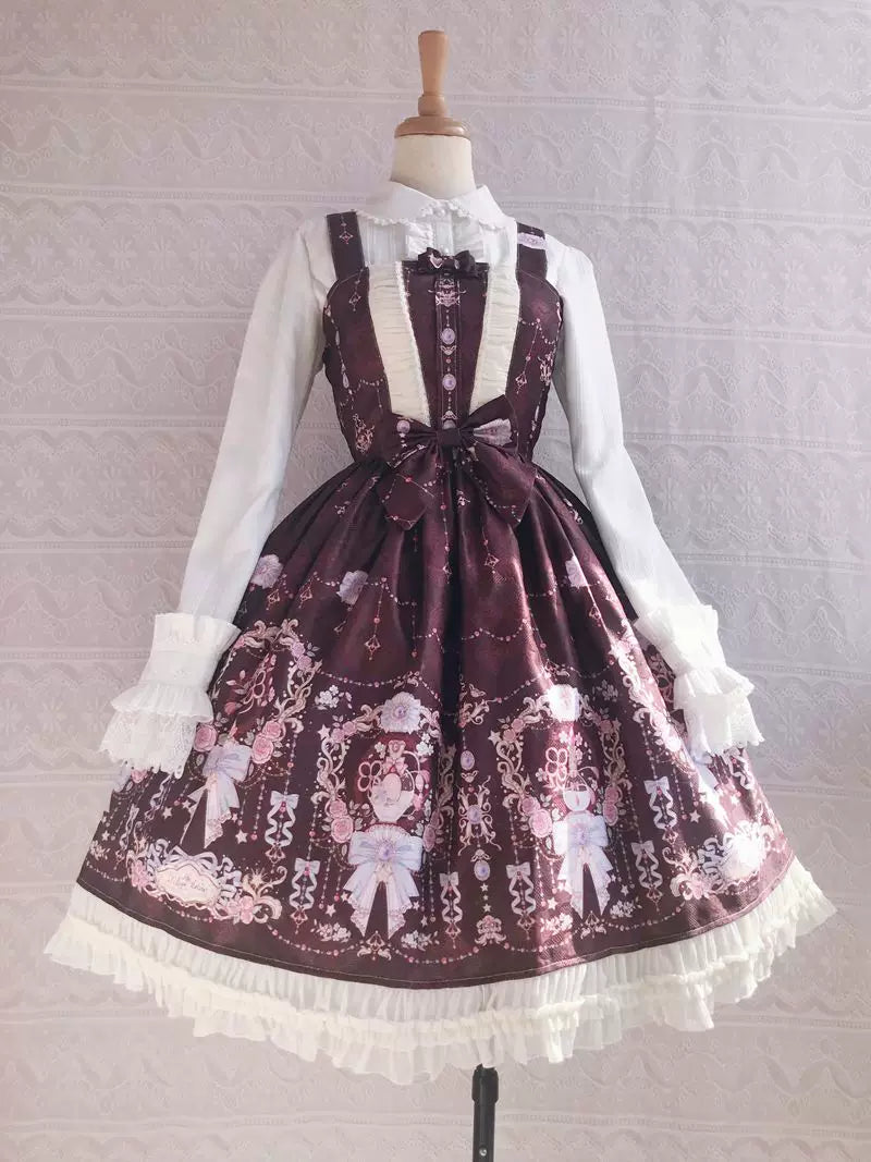 Yilia - Petite Elegance - Printed Jacquard JSK