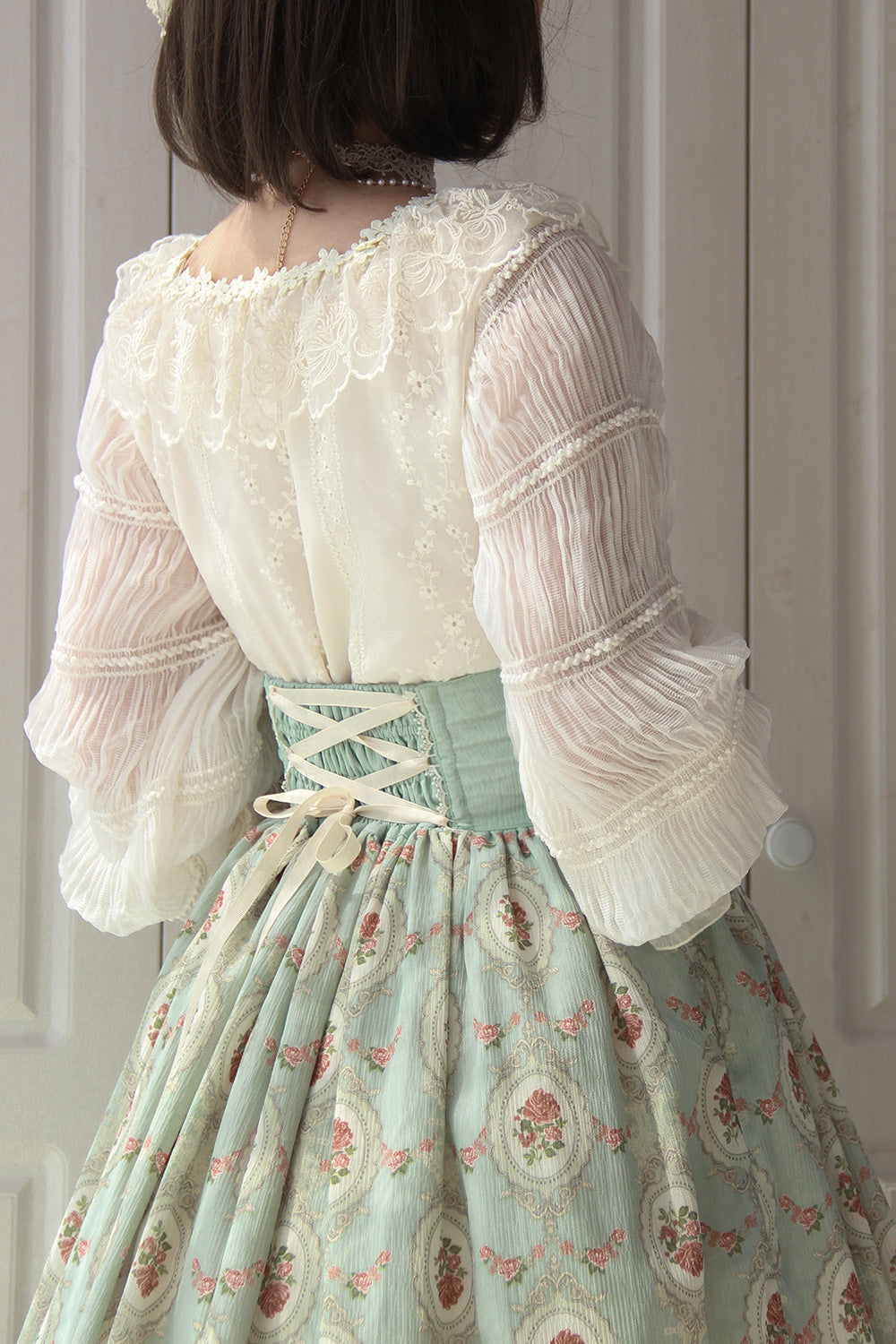 Miss Point - Retro Lolita Lace Long Sleeve Blouse - Innerwear