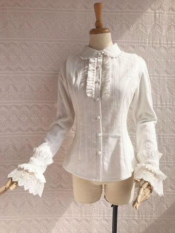 Yilia - Sweet Lolita Long Sleeve Blouse - Innerwear