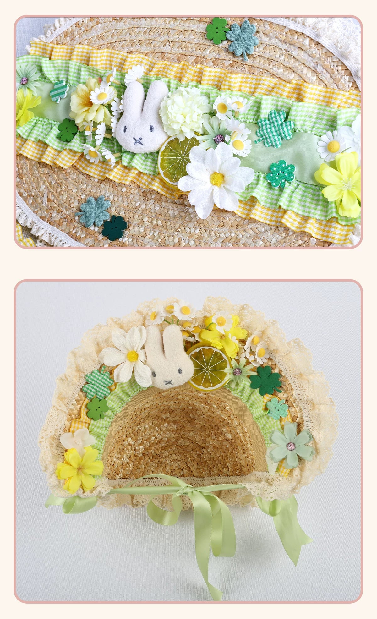 Stardust Rose - Pastoral Spring - Headwear with lace trim