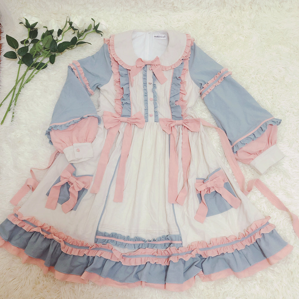 Niu Niu - Plus Size Lolita Dress Oversized OP - Long Sleeve OP Dress