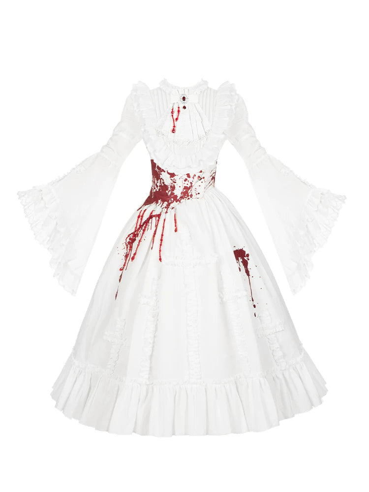 With PUJI - Cruciform - Gothic Lolita OP Dress detail view 5