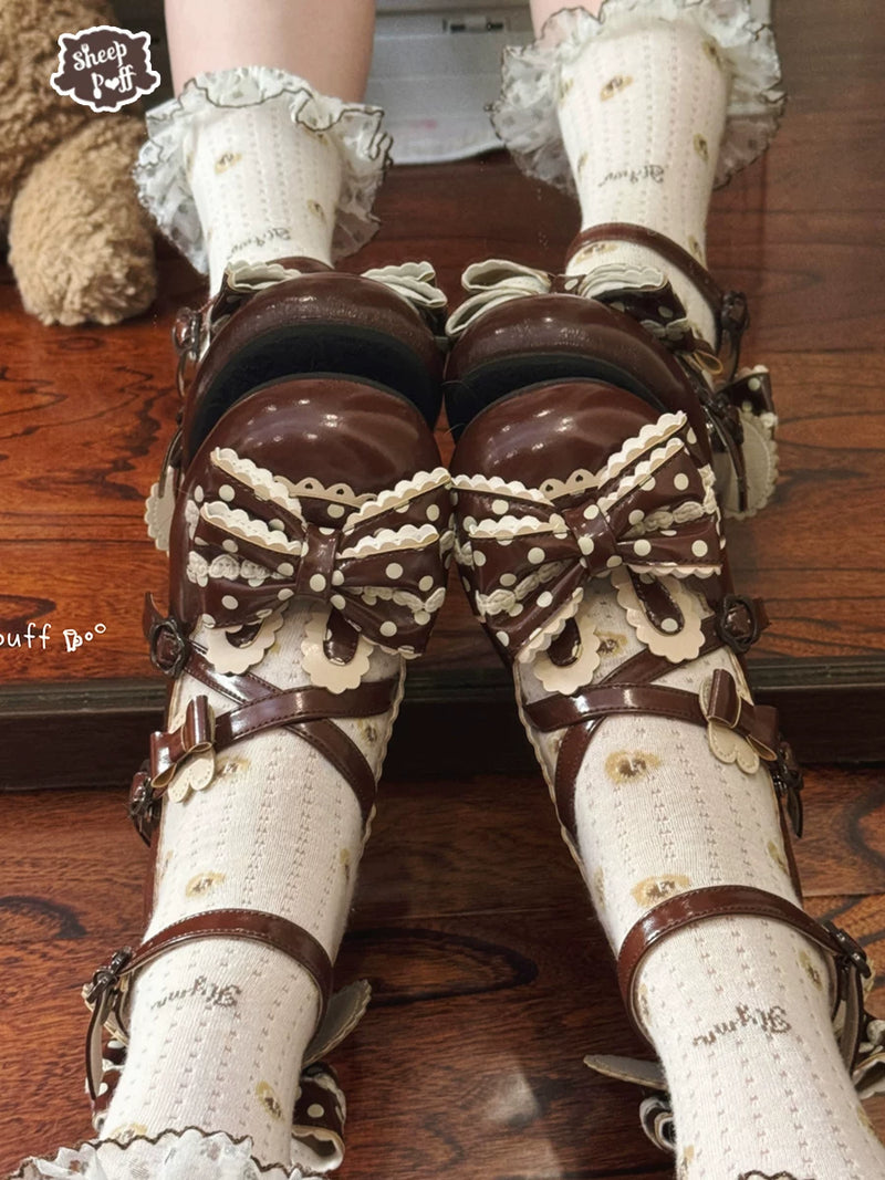 sheeppuff Bubble Bunny Mid-Heel Shoes