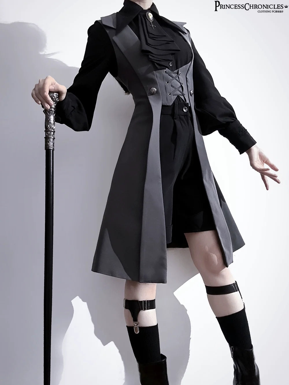 Princess Chronicles - The Night Prelude - Retro Lolita Vest Gothic Lolita Black Waistcoat